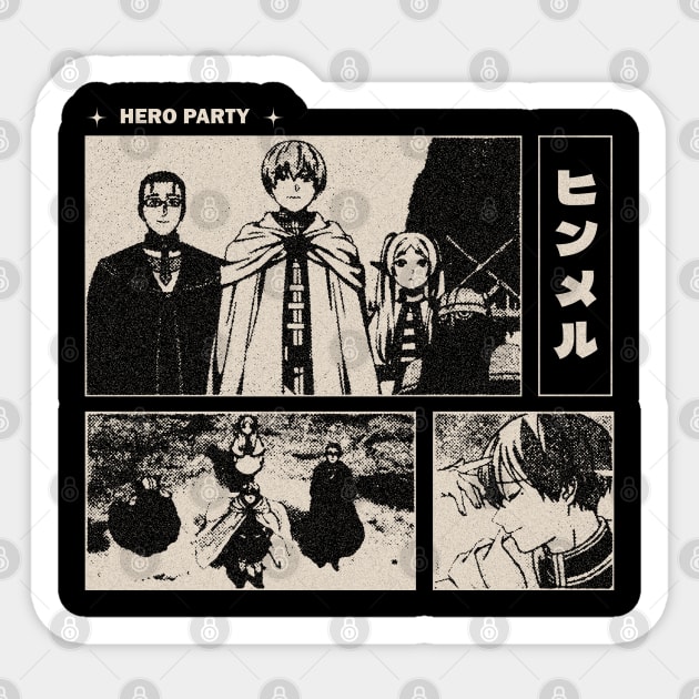 Hero Party Gloomy Halftone Fanart Design Sticker by Gloomeeey